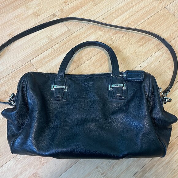 Coach Taylor leather shoulder/crossbody satchel bag - Picture 1 of 5